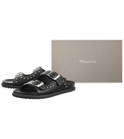 Tamaris Czarne 1-27421-44 001 Black   (TM552-a) Sieviešu apavi/Flip Flops