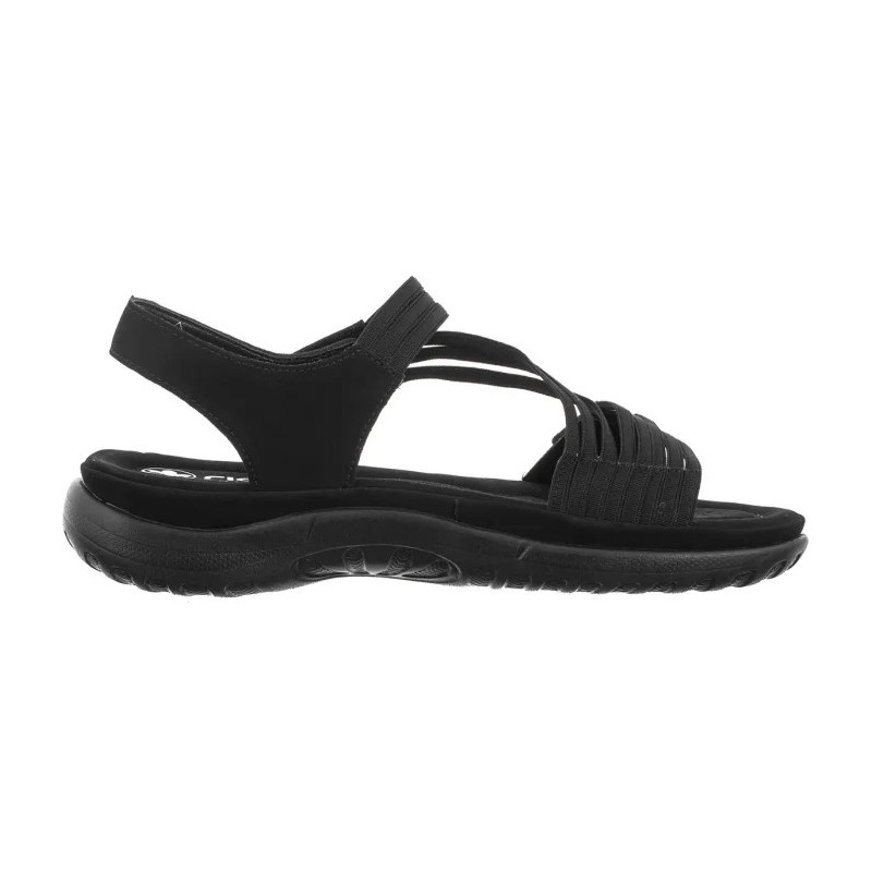 Rieker Czarne 64870-02 Black (RI276-a) sandalai