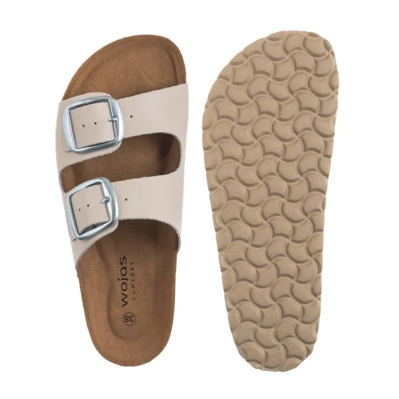 Wojas Beżowe 74147-54 (WO297-a) Sieviešu apavi/Flip Flops