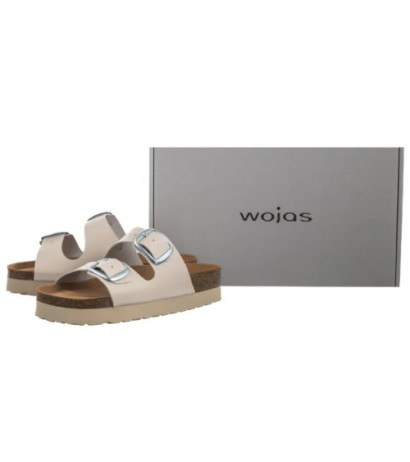 Wojas Beżowe 74147-54 (WO297-a) Sieviešu apavi/Flip Flops