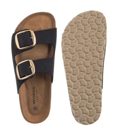 Wojas Czarne 74147-21 (WO298-a) Sieviešu apavi/Flip Flops