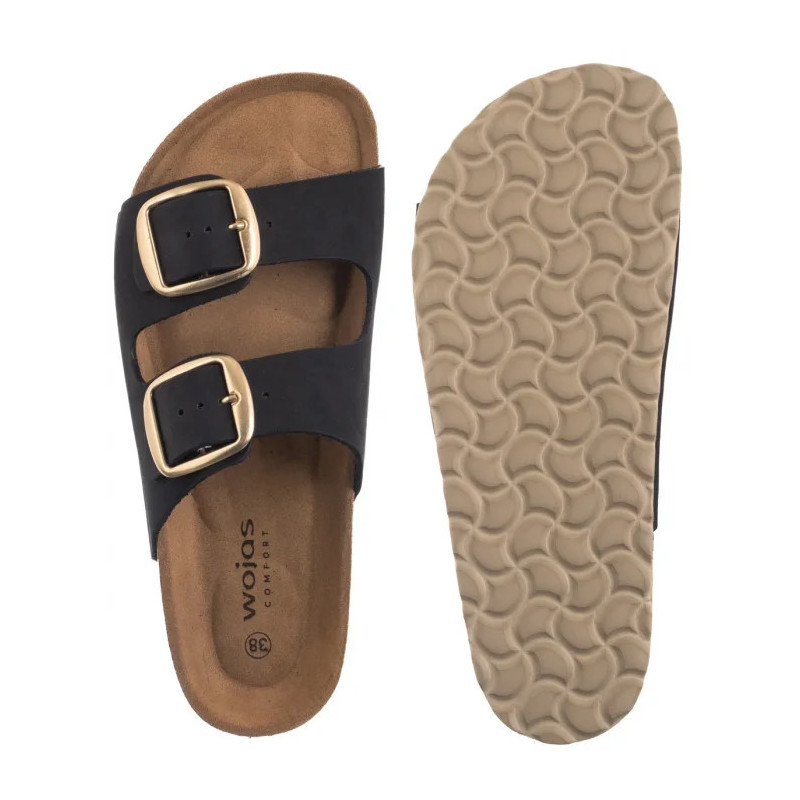 Wojas Czarne 74147-21 (WO298-a) Sieviešu apavi/Flip Flops