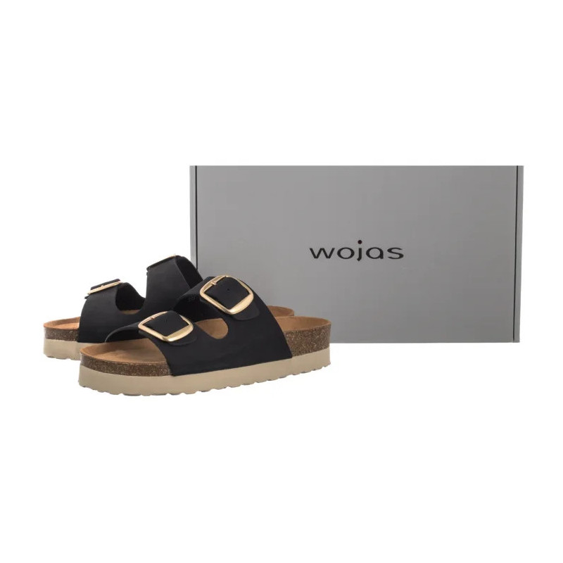 Wojas Czarne 74147-21 (WO298-a) Women's Shoes/Flip Flops