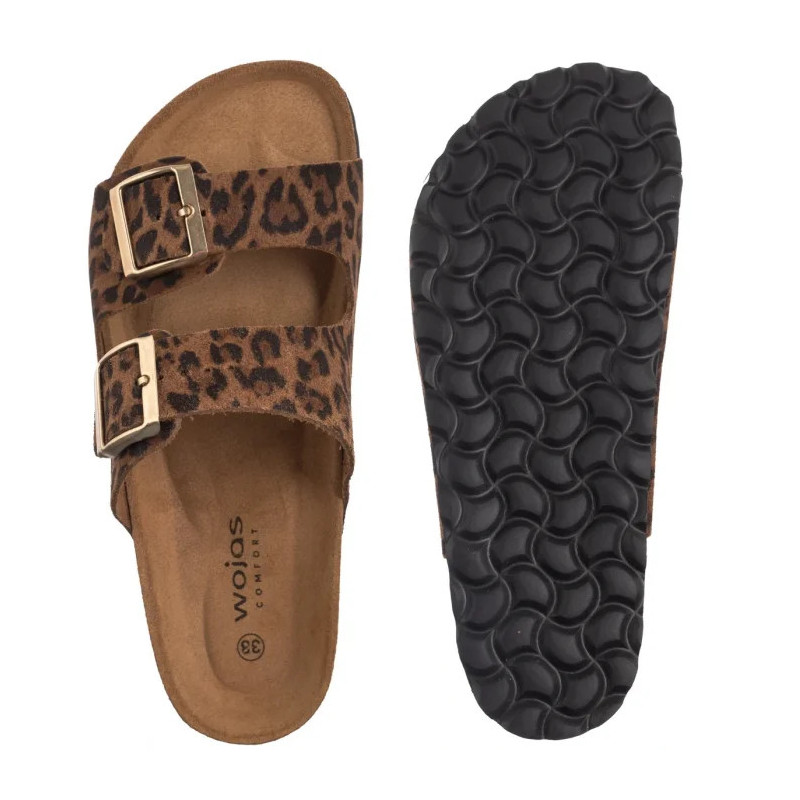 Wojas Brązowe 74077-60 (WO306-a) Sieviešu apavi/Flip Flops