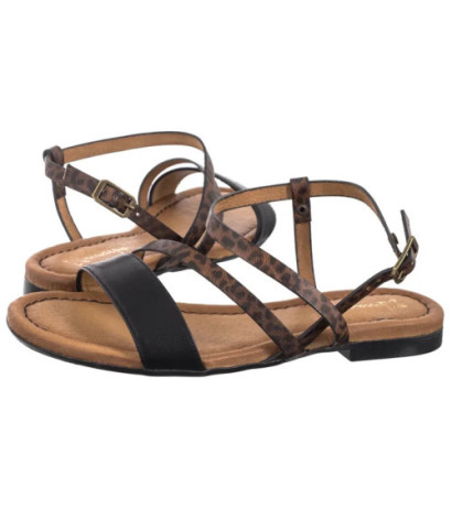 Maciejka Czarne/Panterka 06966-01/00-1 (MA1391-a) sandals