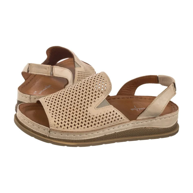 Maciejka Beżowe L7066-04/00-1 (MA1386-b) sandales