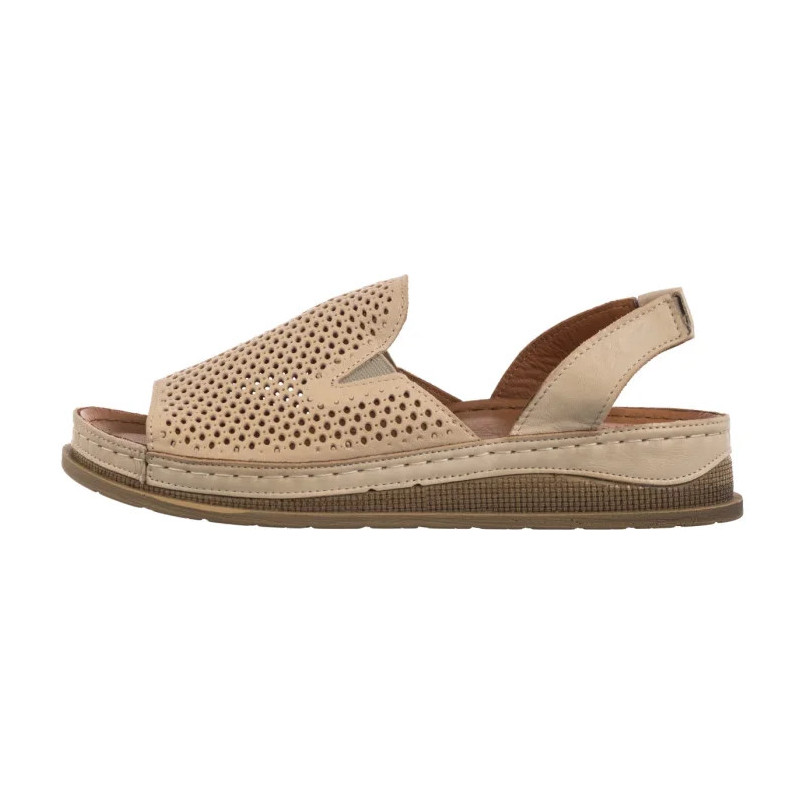 Maciejka Beżowe L7066-04/00-1 (MA1386-b) sandales