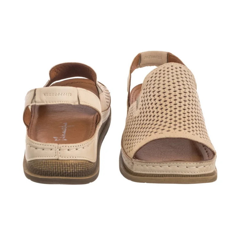 Maciejka Beżowe L7066-04/00-1 (MA1386-b) sandales