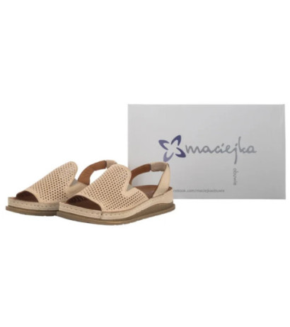 Maciejka Beżowe L7066-04/00-1 (MA1386-b) sandales