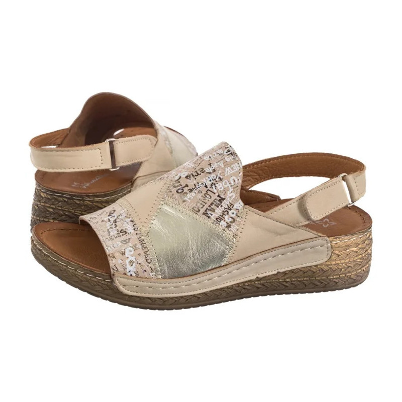 Maciejka Beżowe L7067-04/00-1 (MA1387-b) kurpes