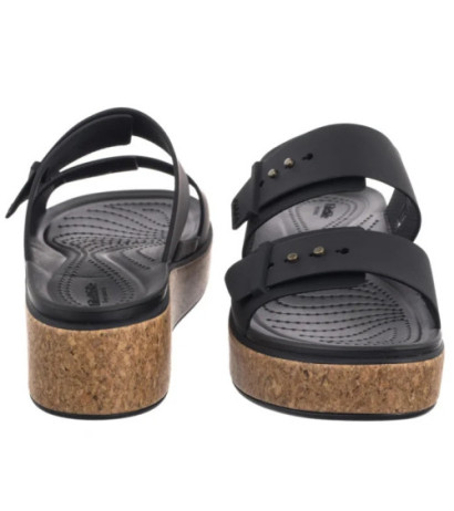 Crocs Brooklyn Cork Buckle Black 211252-001 (CR369-b) batai