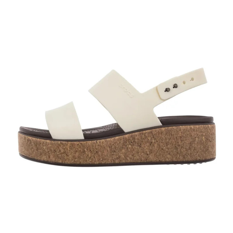 Crocs Brooklyn Cork Low Wedge Chalk 211144-0WV (CR370-b) kingad