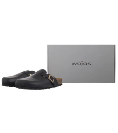 Wojas Czarne 74148-91 (WO312-a) Moteriški batai/šlepetės