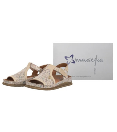 Maciejka Beżowe L7065-04/00-1 (MA1394-b) sandals