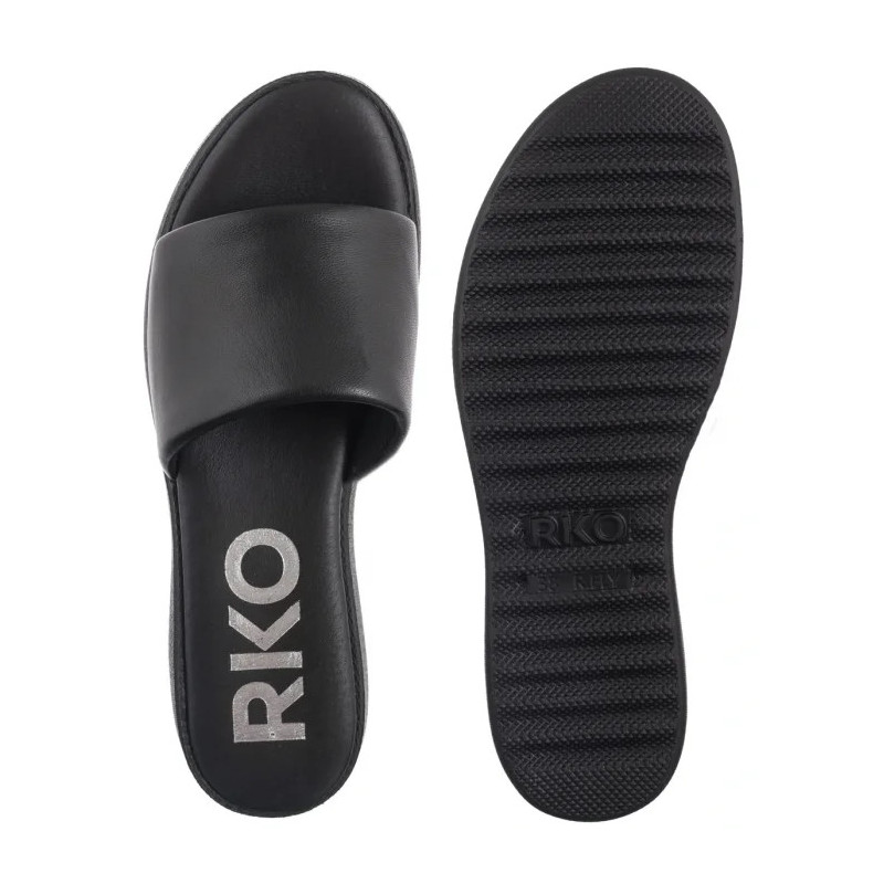 Ryłko Czarne 1IGH8_P2 __45 (RY1063-a) Women's Shoes/Flip Flops