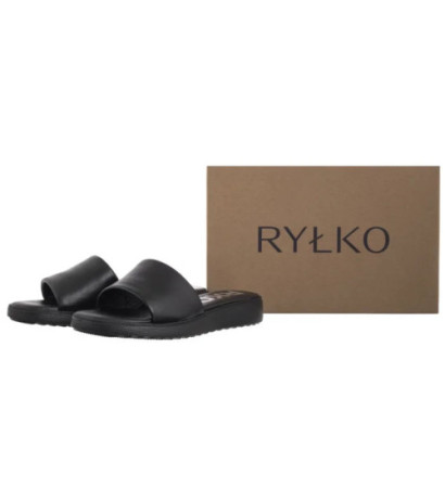 Ryłko Czarne 1IGH8_P2 __45 (RY1063-a) Women's Shoes/Flip Flops