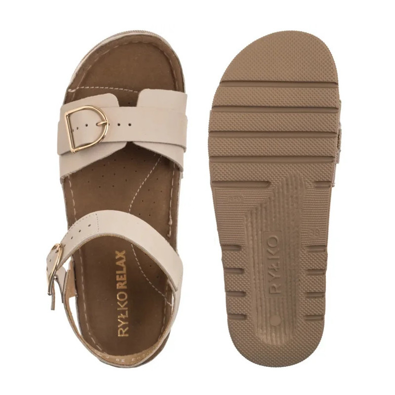 Ryłko Kremowe T1G41_V_ _B88 (RY1065-a) sandals