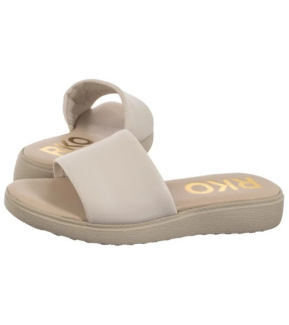 Ryłko Beżowe 1IGH8_P2 _2TS (RY1063-b) Sieviešu apavi/Flip Flops