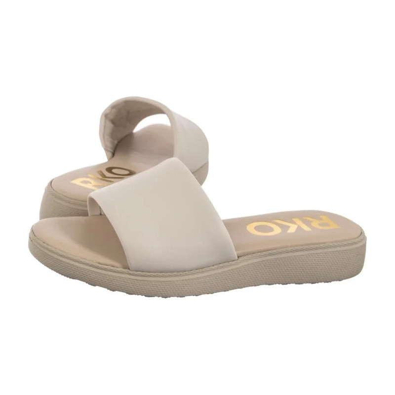 Ryłko Beżowe 1IGH8_P2 _2TS (RY1063-b) Sieviešu apavi/Flip Flops
