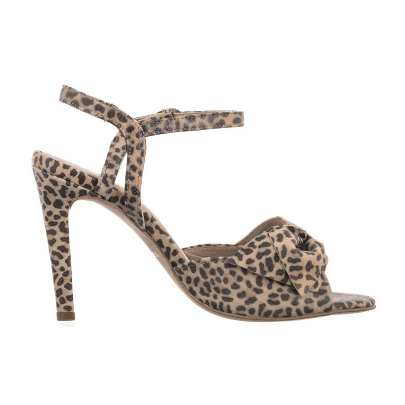 Ryłko Beżowe/Czarne 9DG36_R3 __HB (RY1081-a) high heels