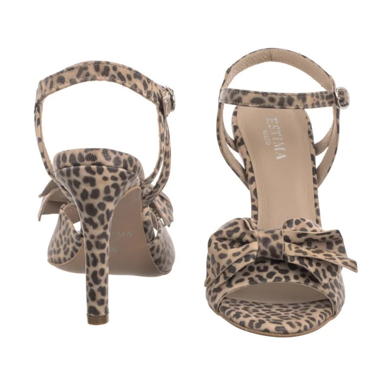 Ryłko Beżowe/Czarne 9DG36_R3 __HB (RY1081-a) high heels