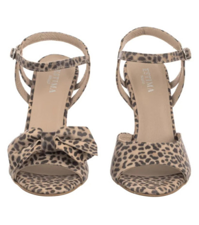 Ryłko Beżowe/Czarne 9DG36_R3 __HB (RY1081-a) high heels