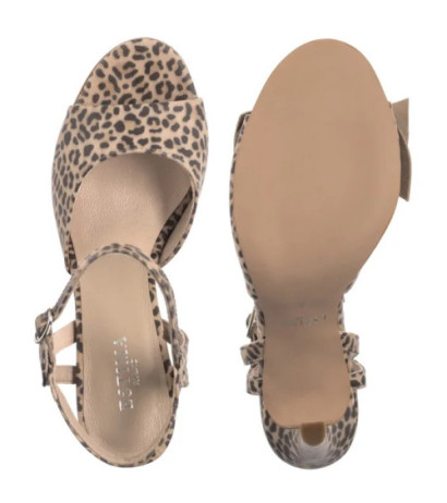 Ryłko Beżowe/Czarne 9DG36_R3 __HB (RY1081-a) high heels