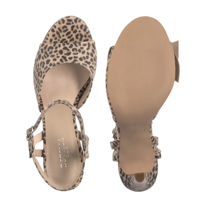 Ryłko Beżowe/Czarne 9DG36_R3 __HB (RY1081-a) high heels