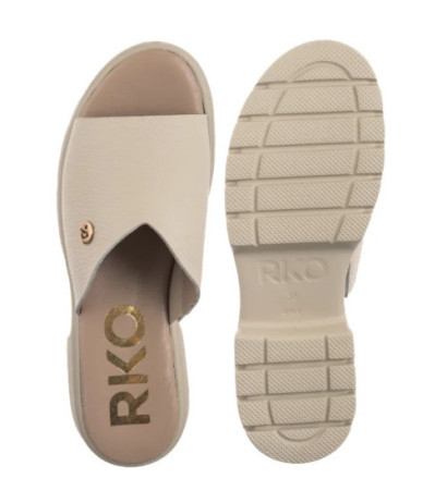 Ryłko Kremowe 1IGI3_P1 _6NJ (RY1093-a) Sieviešu apavi/Flip Flops