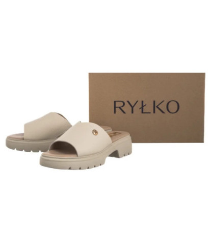 Ryłko Kremowe 1IGI3_P1 _6NJ (RY1093-a) Sieviešu apavi/Flip Flops