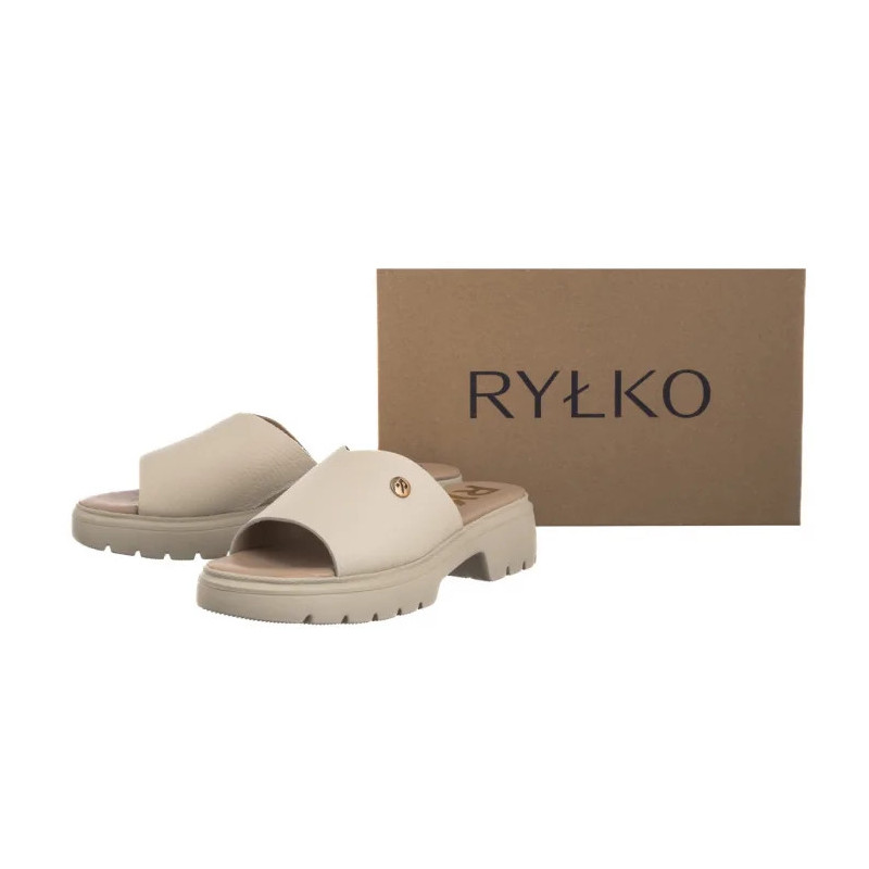 Ryłko Kremowe 1IGI3_P1 _6NJ (RY1093-a) Sieviešu apavi/Flip Flops