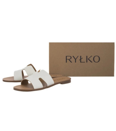 Ryłko Białe 0AGI8_Q_ _K39 (RY1095-a) Sieviešu apavi/Flip Flops