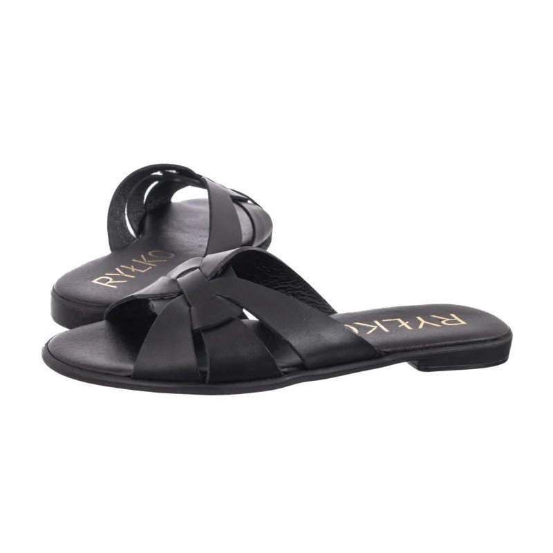Ryłko Czarne 0AGH7_A1 __21  (RY1098-a) Sieviešu apavi/Flip Flops