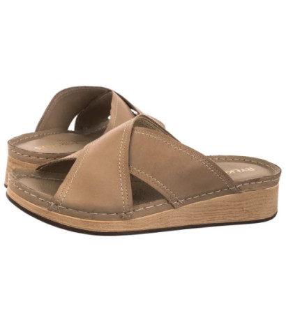 Ryłko Beżowe T1GI5___ _B52 (RY1104-a) Women's Shoes/Flip Flops