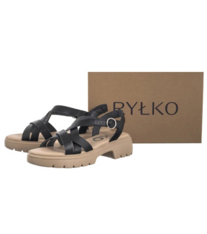 Ryłko Czarne 1IG13_P1 __21 (RY1112-a) sandals