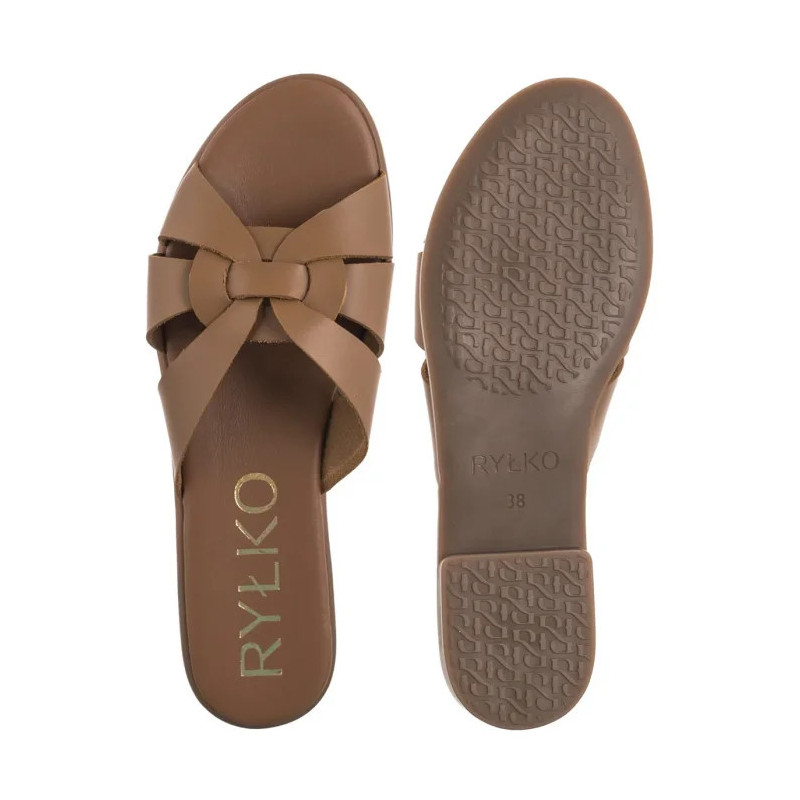 Ryłko Brązowe 0AGH7_V1 _8HM (RY1088-b) Women's Shoes/Flip Flops