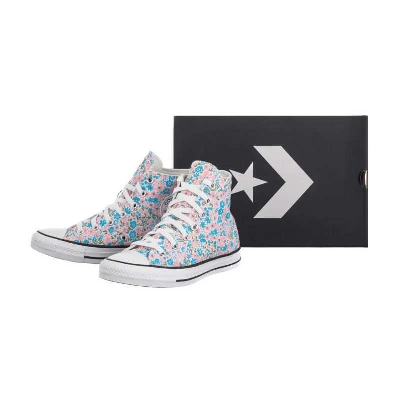 Converse CTAS Hi White/Gnarly Blue A14980C (CO782-a) apavi