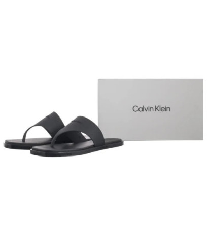 Calvin Klein Toe Post Tpu Slide Ck Black HW0HW02836 BEH (CK666-a) flip flops