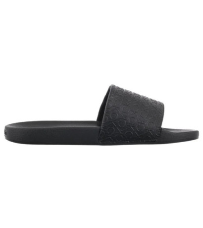 Calvin Klein Pool Slide Mono Ck Black HW0HW02541 (CK667-a) Women's Shoes/Flip Flops