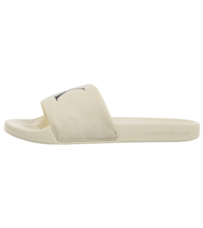 Calvin Klein Slide Monogram Wn Logo Ck Sweet Corn YW0YW01967 AD6 (CK675-a) Sieviešu apavi/Flip Flops