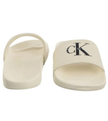 Calvin Klein Slide Monogram Wn Logo Ck Sweet Corn YW0YW01967 AD6 (CK675-a) Moteriški batai/šlepetės