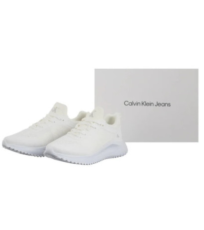 Calvin Klein Eva Runner Sock Mg Tech Mix Triple Bright White YW0YW01855 0K4 (CK677-a) sporta apavi