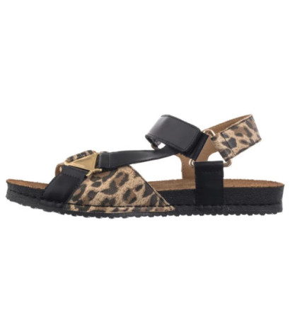 Maciejka Czarny+Pantera 07026-20/00-1 (MA1399-b) sandals