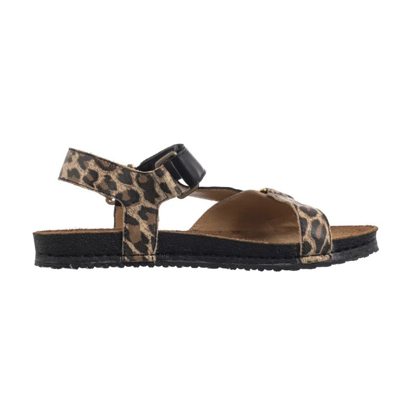 Maciejka Czarny+Pantera 07026-20/00-1 (MA1399-b) sandals