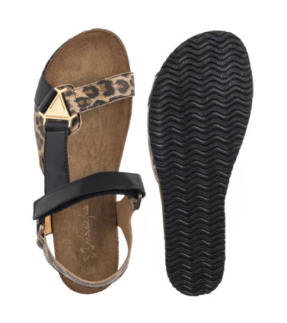 Maciejka Czarny+Pantera 07026-20/00-1 (MA1399-b) sandales