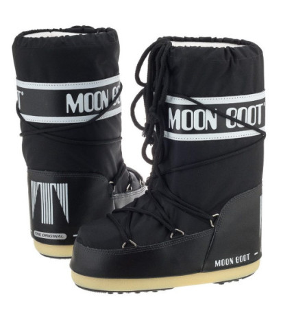 Moon Boot Icon Nylon Black Kids 1400440 N001 (MB14-a) batai