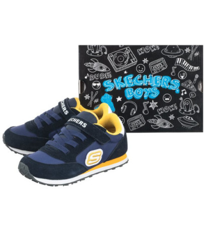 Skechers Retro Sneaks Navy/Gold 97366N/NVGD (SK82-a) sports shoes