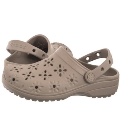 Crocs Classic Floral Cut Out Clog Taupe 210927-214 (CR389-a) Moteriški batai/šlepetės