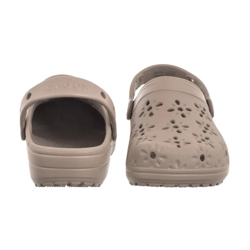 Crocs Classic Floral Cut Out Clog Taupe 210927-214 (CR389-a) Moteriški batai/šlepetės