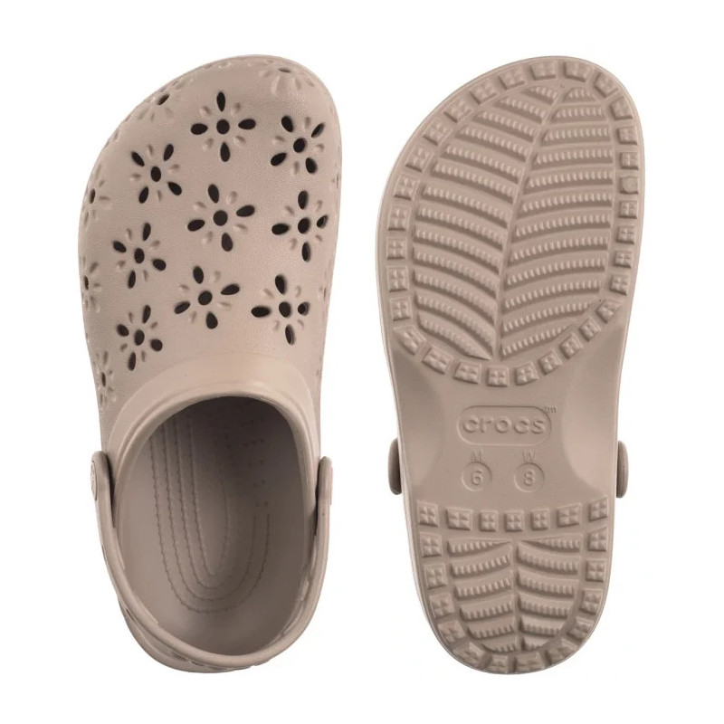 Crocs Classic Floral Cut Out Clog Taupe 210927-214 (CR389-a) Naiste kingad/klappide klapid